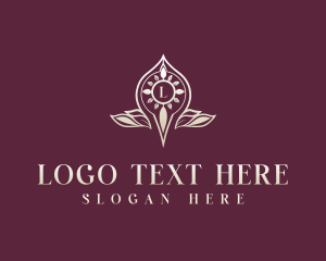 Floral Leaf Fashion Logo