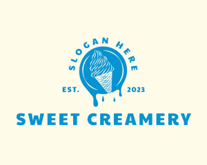 Ice Cream Dessert logo design