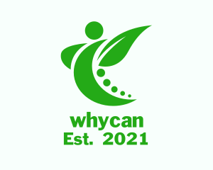 Rehabilitation - Green Yoga Wellness logo design