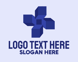 3D Blue Cross  Logo