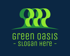 Green Forest Park logo design