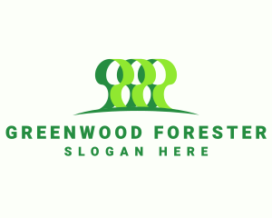 Green Forest Park logo design