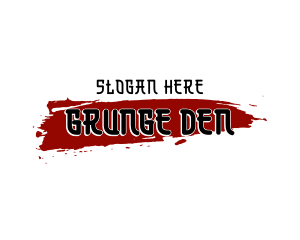 Grunge - Grunge Asian Wordmark logo design