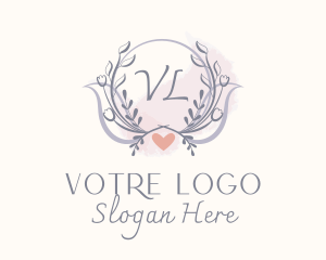 Flower Heart Decor  Logo