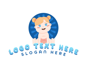 Daycare - Baby Girl Daycare logo design