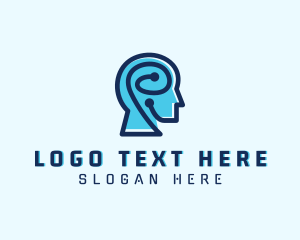 Android - Artificial Intelligence Brain logo design