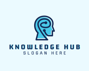 Artificial Intelligence Brain logo design