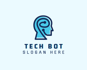 Artificial Intelligence Brain logo design