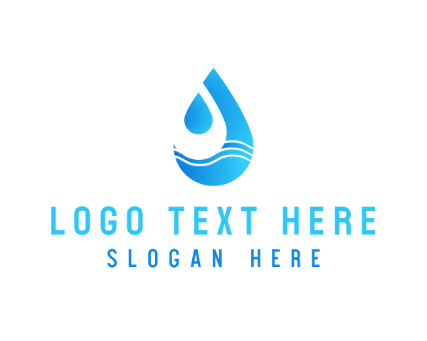 Filter - Water Wave Droplet logo design