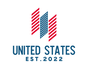 States - United States Flag logo design