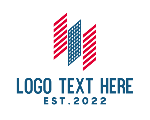 Political - United States Flag logo design