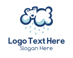 Snow - Ice Polar Cloud logo design