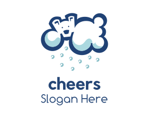 Frozen - Ice Polar Cloud logo design