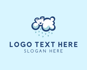 Rain - Ice Polar Cloud logo design