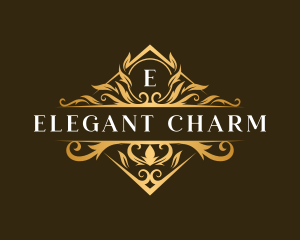 Ornament Elegant Floral logo design