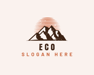 Rustic Mountain Nature Logo