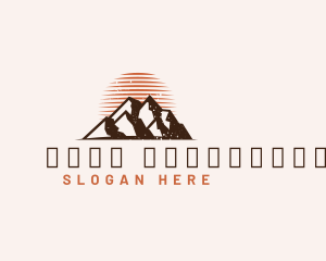 Mountaineering - Rustic Mountain Nature logo design