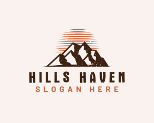 Rustic Mountain Nature logo design