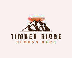 Rustic Mountain Nature logo design