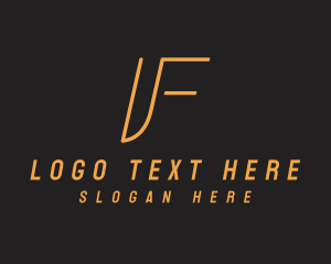 Lettermark - Finance Company Letter F logo design