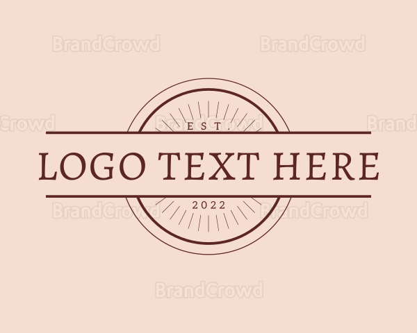 Retro Hipster Company Logo