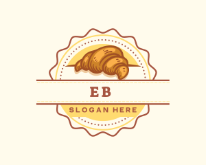 Croissant Bread Bakery Logo