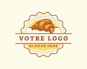Croissant Bread Bakery Logo