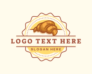 Grain - Croissant Bread Bakery logo design