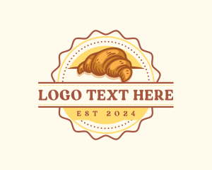 Croissant Bread Bakery Logo