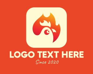 Illustration - Hot Chicken Restaurant logo design