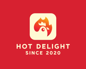 Hot Chicken Restaurant logo design