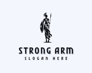 Strong Woman Warrior logo design