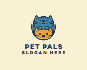 Kitten Cat Pet Shop logo design