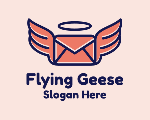 Flying Angel Mail logo design