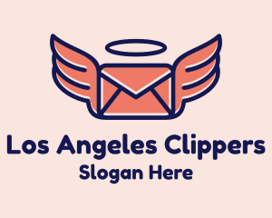 Flying Angel Mail logo design