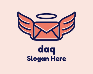 Postage Stamp - Flying Angel Mail logo design