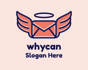 Postcard - Flying Angel Mail logo design