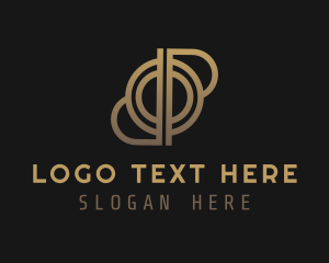 Blockchain - Crypto Letter DOP Monogram logo design