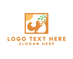 Acorn - Squirrel Acorn Tree logo design