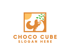 Veterinarian - Squirrel Acorn Tree logo design