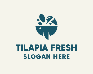 Tilapia - Aquatic Fish Nature logo design