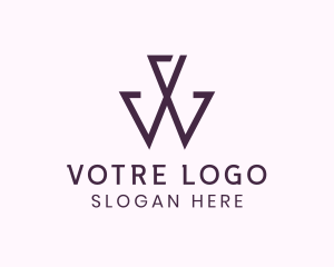 Modern Elegant Letter W Logo