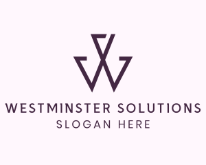 Modern Elegant Letter W logo design