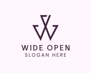 Modern Elegant Letter W logo design