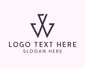 Property Developer - Modern Elegant Letter W logo design