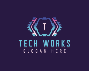 Cyber Tech Developer logo design