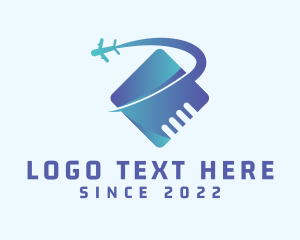 Microchip - Airplane Travel Tourism logo design