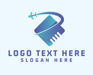 Airplane Travel Tourism Logo