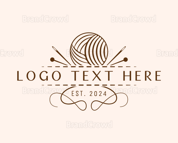 Yarn Sewing Craft Logo