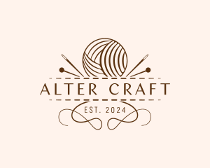 Yarn Sewing Craft logo design